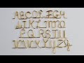 How to Make Wire Letters // Upper Case Alphabet Tutorial