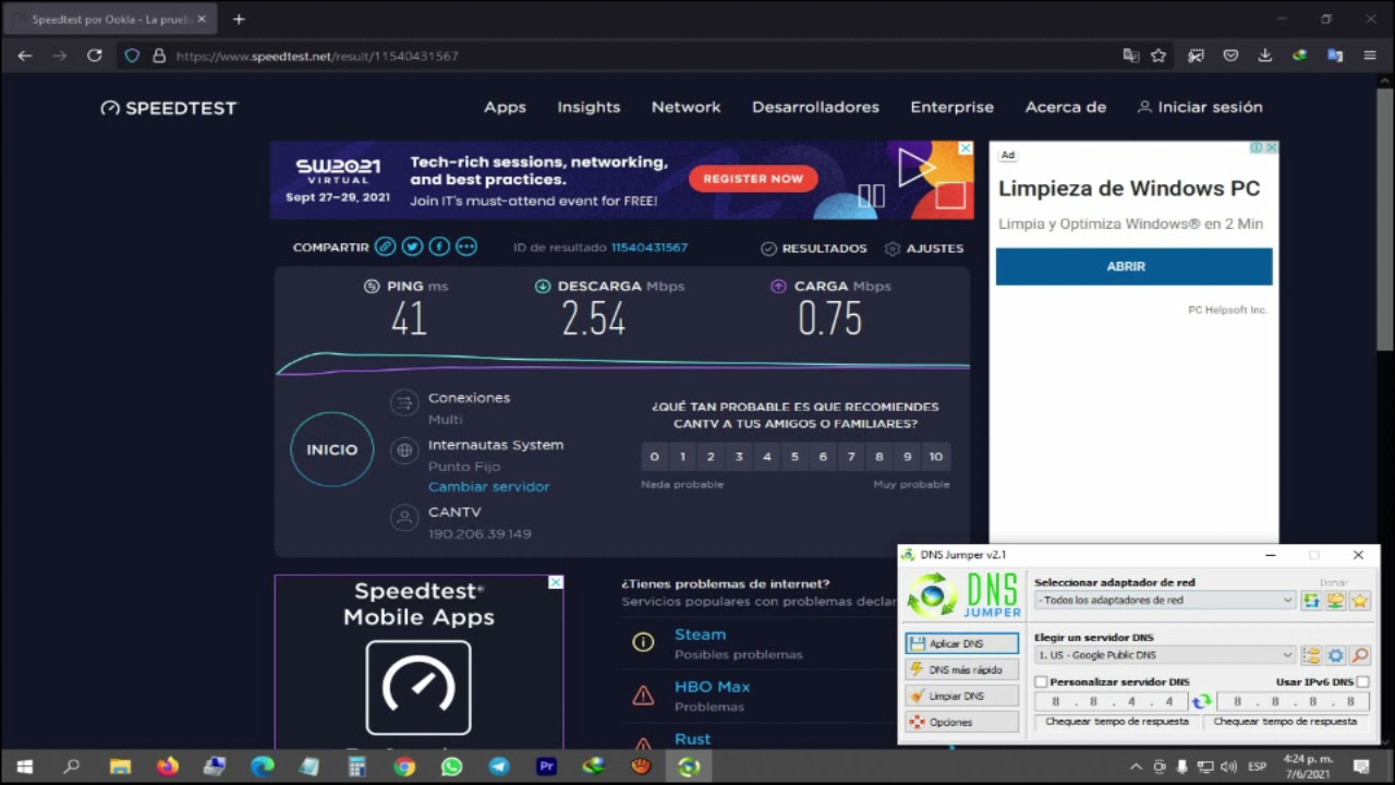 New ✅DNS jumper acelerar busquedas Como acelerar Internet en PC 🔥METODOS 2021🔥
