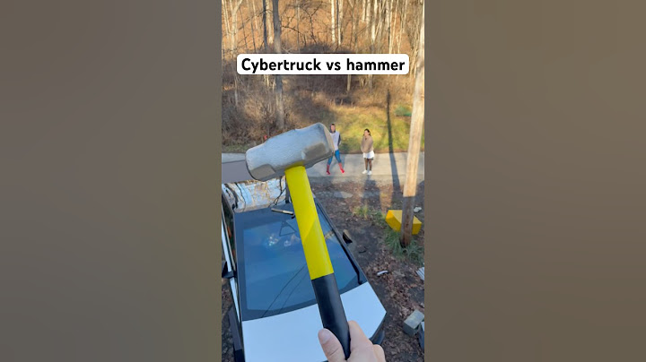Will the window break 😳#cybertruck