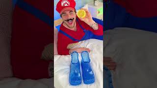 Clean Your Feet With These Blue Boots