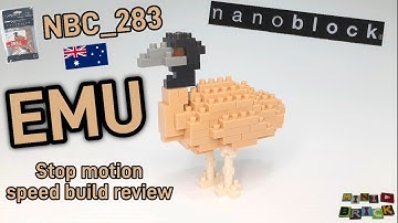nanoblock NBC_283 | mini EMU model | Stop motion speed build review