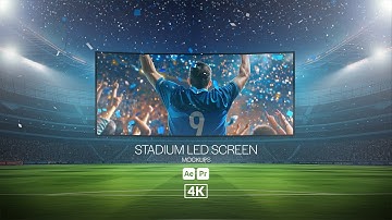 Stadium LED Screen Mockups 4K (After Effects - Premiere Pro MOGRTS)