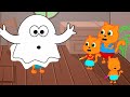 Cats Family in English - Frightening Ghost Cartoon for Kids