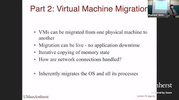 UMass CS677 - Spring 22 - Lecture 10 - Migration and Container Orchestration