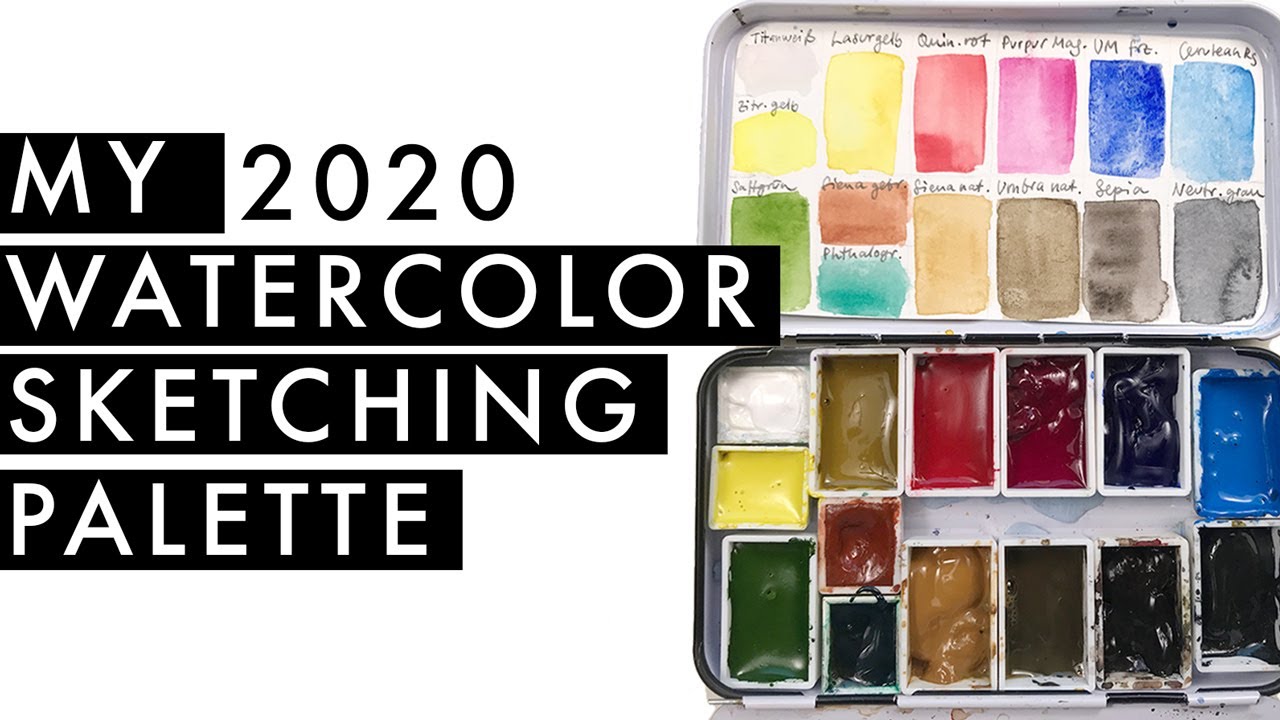 Setting up a new watercolor palette, I made a video about s…