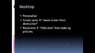 end user computing a:  learning unit 3a:  customizing the windows 7 desktop [theory]