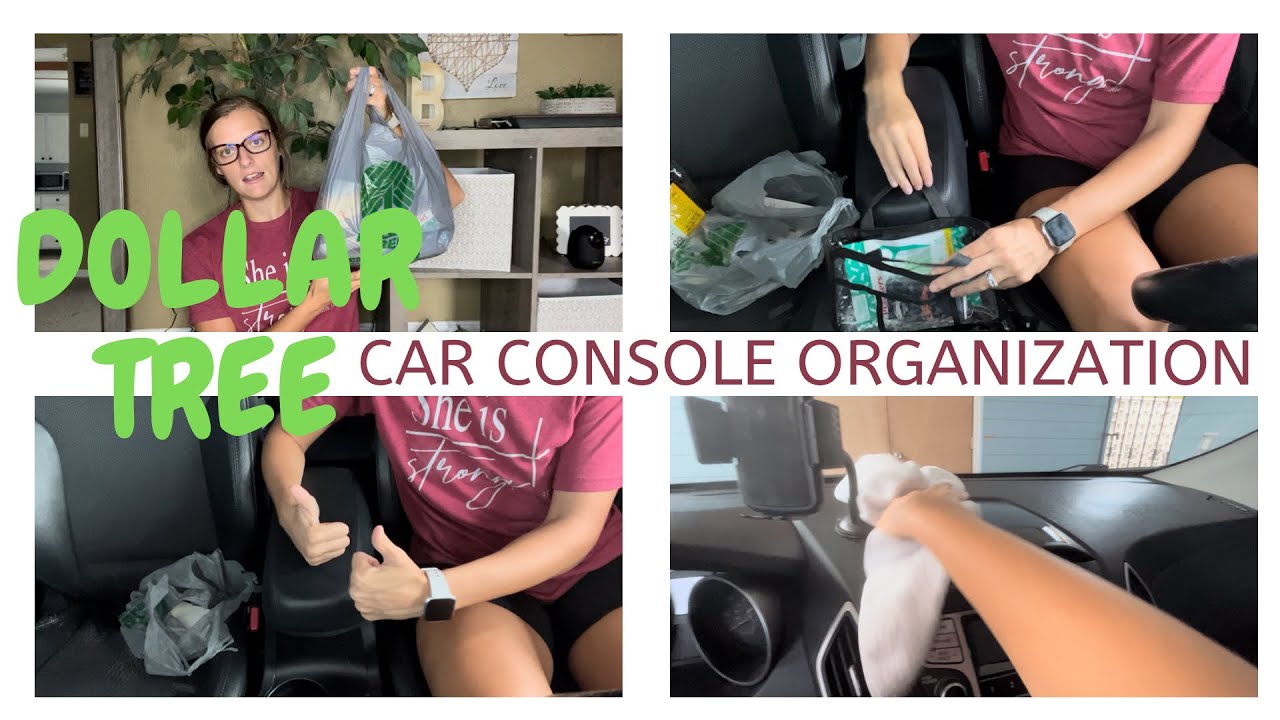 DOLLAR TREE | CAR CONSOLE ORGANIZATION | CAR WIPE DOWN