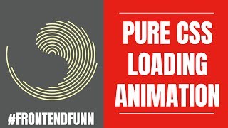 Pure CSS Loading Spinner Animation - web development