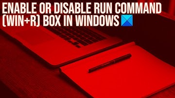 Enable or disable Run Command (Win+R) box in Windows