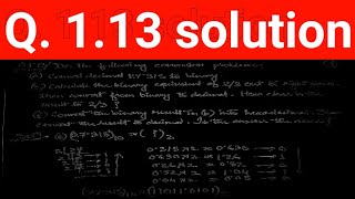 Digital Design: Q. 1.13: Do the following conversion problems: (a) Convert decimal 27.315 to binary