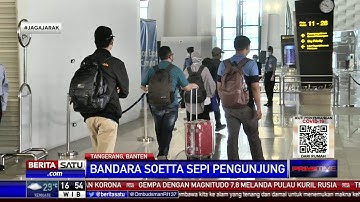 Bandara Soekarno-Hatta yang Biasa Ramai Kini Tampak Lengang