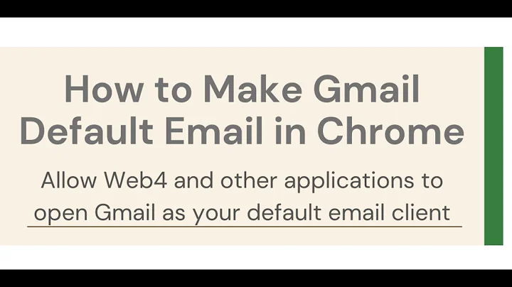 How to Make Gmail Default Email Client in Chrome