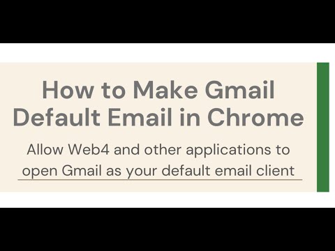 How to Make Gmail Default Email Client in Chrome