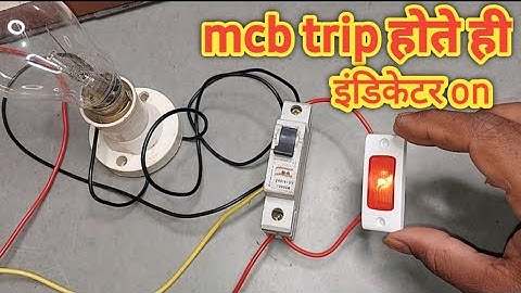 mcb trip indicator|how to make mcb trip indicator connection| mcb trip indicator connection