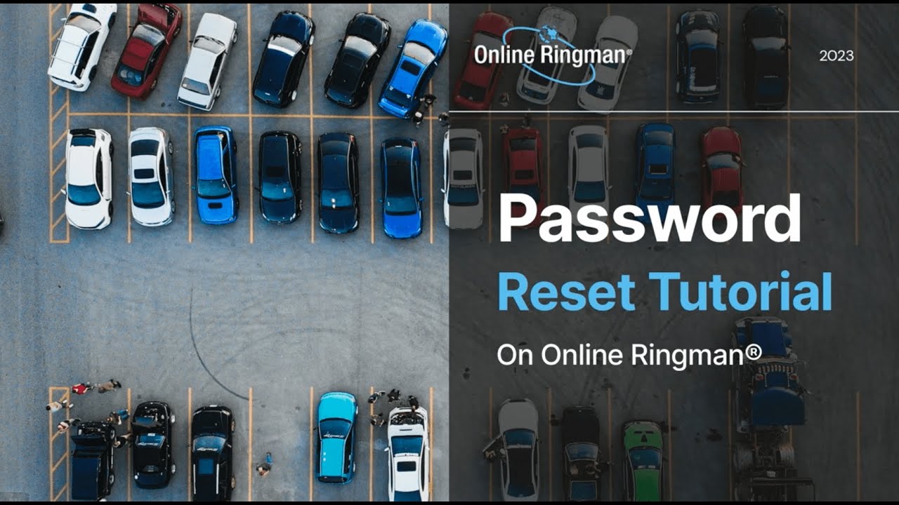How to Reset Your Password on Online Ringman® YouTube