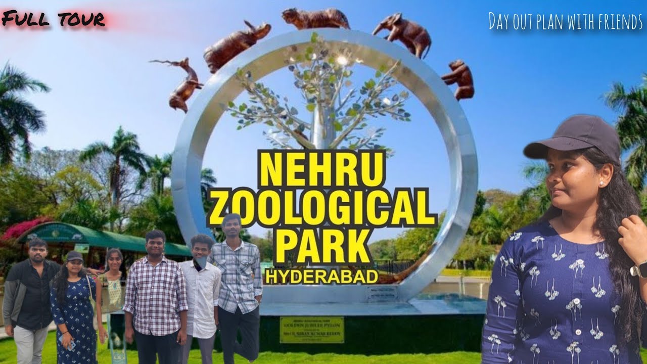 Visiting Nehru Zoological Park,Hyderabad🦒//Dayout plan with friends//@exploringwithchinnxx#viralvlog