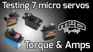 Servo Test - 7 popular micro (9g) servos compared