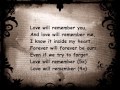 Selena Gomez - Love will remember (lyrics)