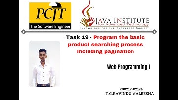 Web project Task 19 | 1st year | Semester 01 | Java Institute | eShop Application