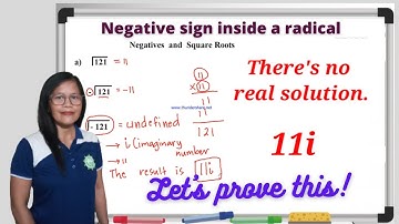 HOW TO DETERMINE THE REAL SOLUTION INSIDE A RADICAL || NEGATIVE & SQUARE ROOT||Teacher Mathrix