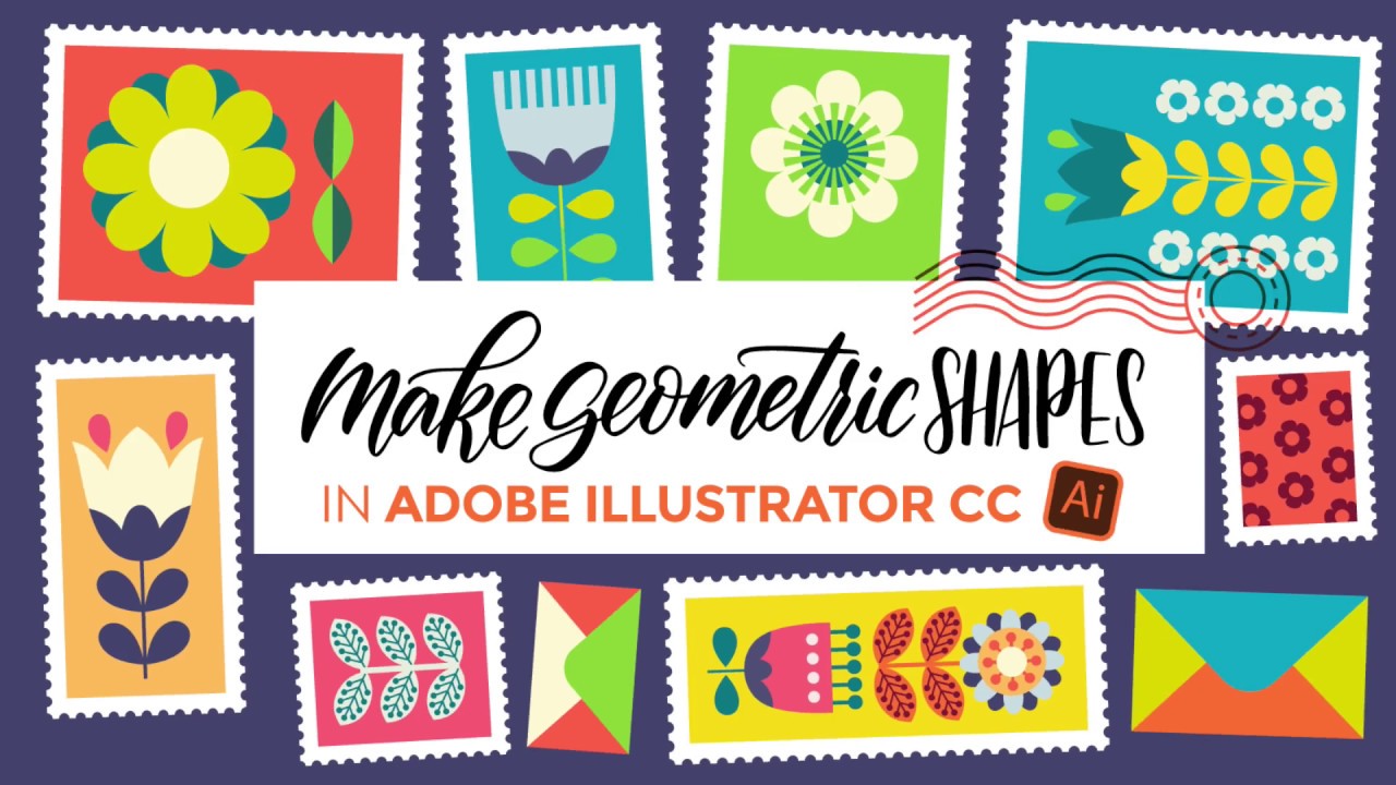 Make Geometric Shapes in Adobe Illustrator CC on Skillshare YouTube