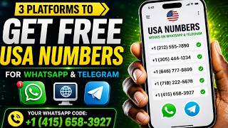 Top 3 Free Virtual Number Platform For WhatsApp, Telegram verification/How To Get Free USA Number