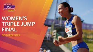 Womens Triple Jump Replay Bergen 2025 European Athletics U23 Championships