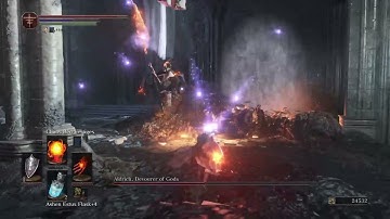 Dark Souls 3- Defeating Aldrich, Devourer of Gods with Pyromancy