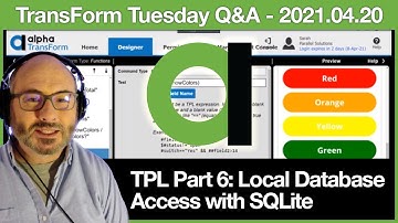 TPL Part 6: Local Database Access with SQLite -  2021.04.20