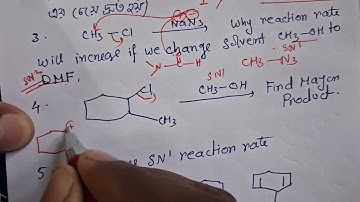 Questions Answers on Substitution Reaction,Set 02,Mr.Pappu Bhowmick
