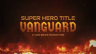 Superhero Title Design After Effects template