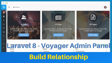 Laravel  Admin Panel #8 Build Database Relationship | Voyager Admin Panel | Laravel Tutorial