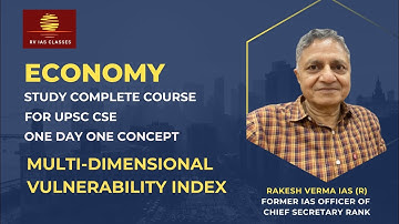 Economy for UPSC CSE | MVI | Rakesh Verma IAS (R)
