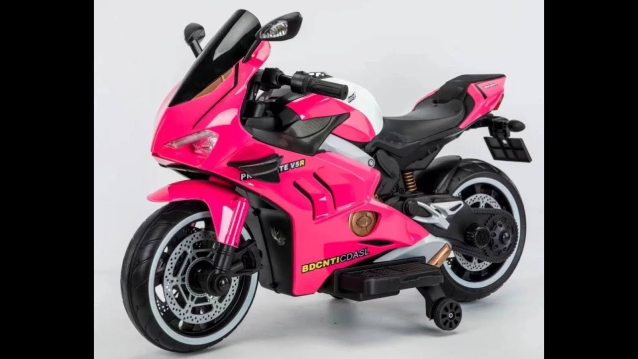 Moto eléctrica para niños y niñas ATAA RR BIKE 6v con luces en ruedas 