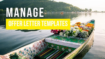 SAP SuccessFactors RCM  Manage Offer Letter Templates