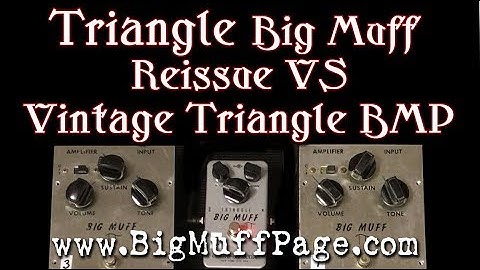 Triangle Big Muff Reissue VS Vintage Triangle