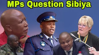 MPs Question General Shadrack Sibiya at Parliament Ad Hoc Committee.