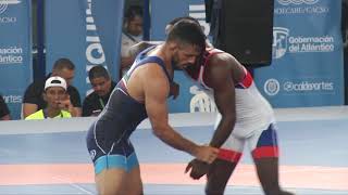 COMBATES LUCHA GRECO DAVID BROOKS 67Kg EN BARRANQUILLA 2018