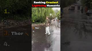 CRAZIEST Lightning Moments Ever 😱⚡ #ranking  #shorts #lightning