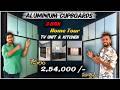 Aluminium Cupboards 3BHK Home Tour Full budget Details Telugu