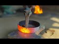 Making a khurpi from an old large bearing / Blacksmith