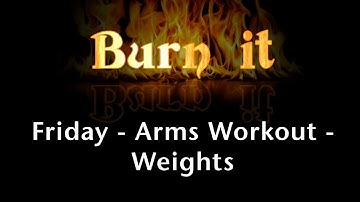 Burn It | Friday | Arms Workout | Weights | Kunal Sharma