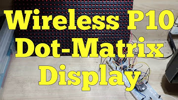 Arduino Esp8266 Wireless P10 Display Demonstration with CC/Subtitles