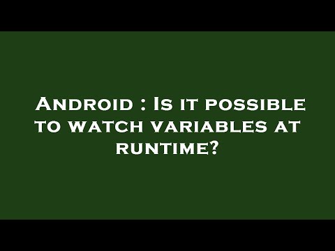 Android : Is