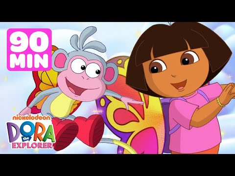 Dora & Boots Costume Party Marathon! 🦋 90 Minutes | Dora the Explorer | Dora & Friends