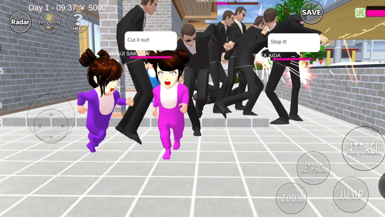 Mertua taiga yang malang | Sakura school simulator 