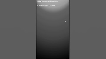 What is Lambda  Expression In Java 8 | Interview Question | #shorts @javahook