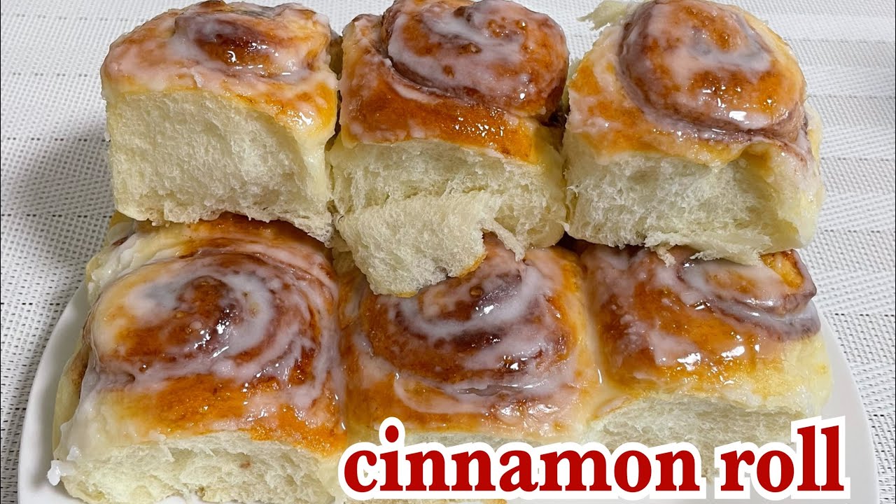 こね時間3分❤️しっとりふわふわシナモンロールちぎりパン【元パン屋が作る👩🏻‍🍳】