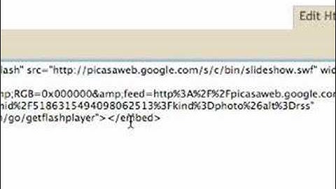 How To: Embed a Picasa Web Album into a Blog