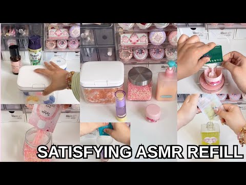 Satisfying ASMR Skincare Refill✨#satisfying #asmr#refill #video #subscribe #mychannel #formorevideos